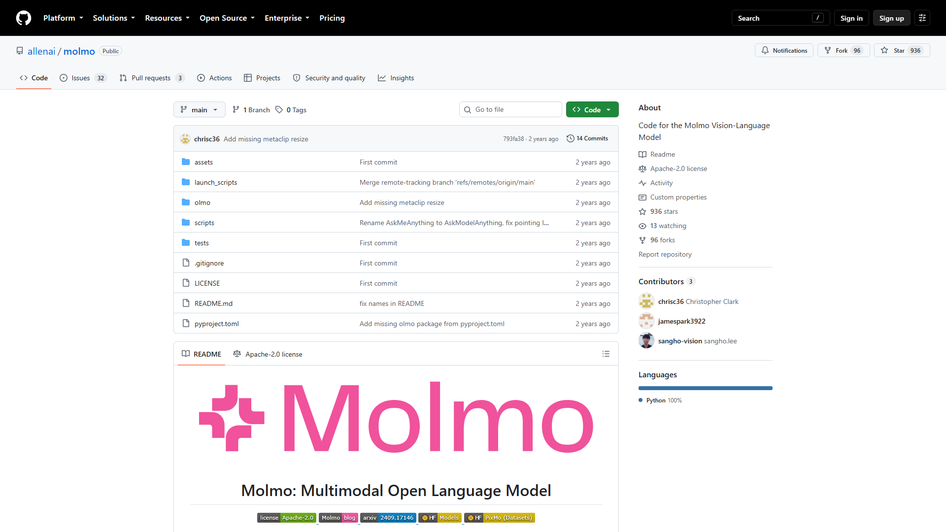 Molmo官网首页